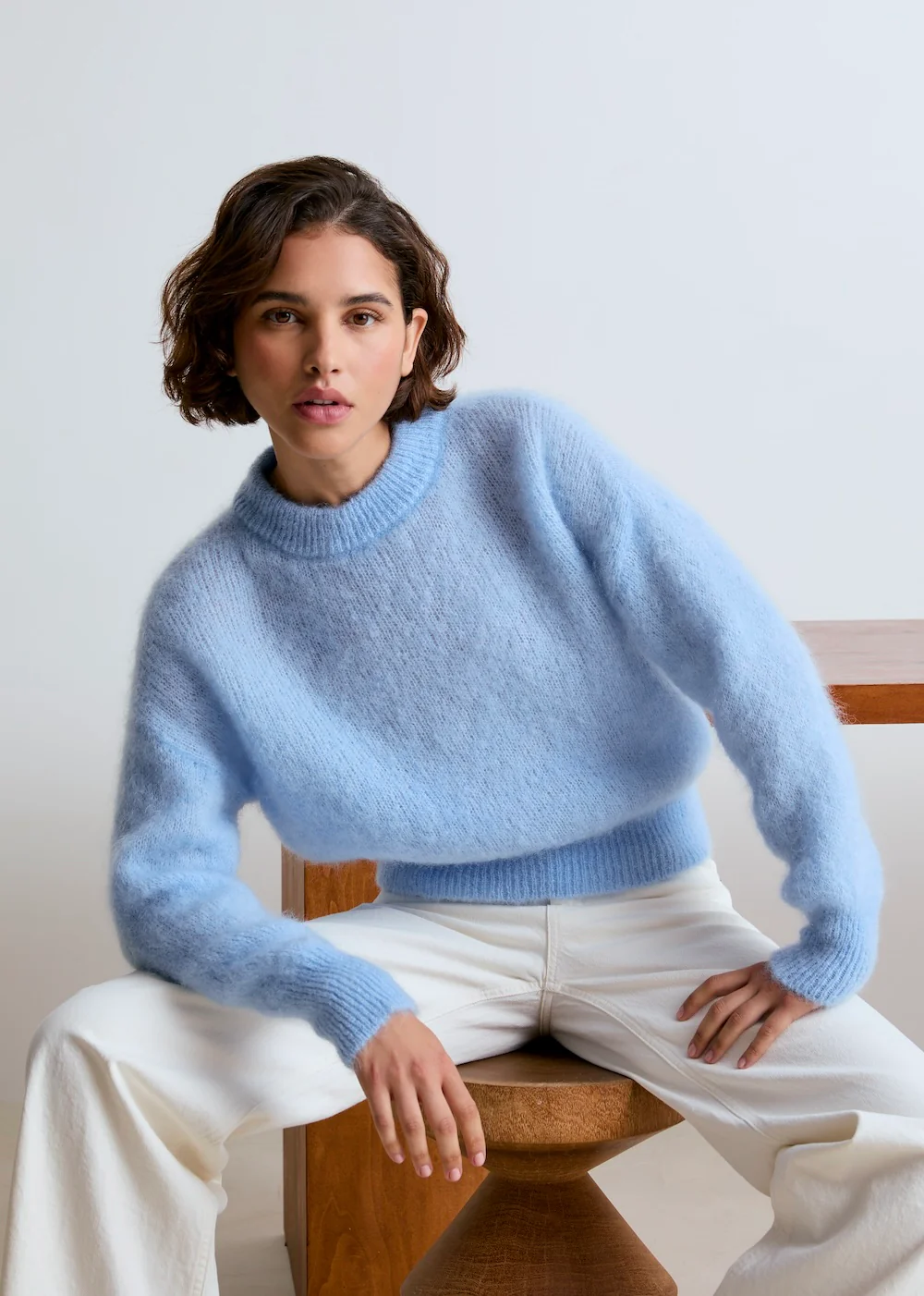 Jane Mohair Sweater - Sky Blue