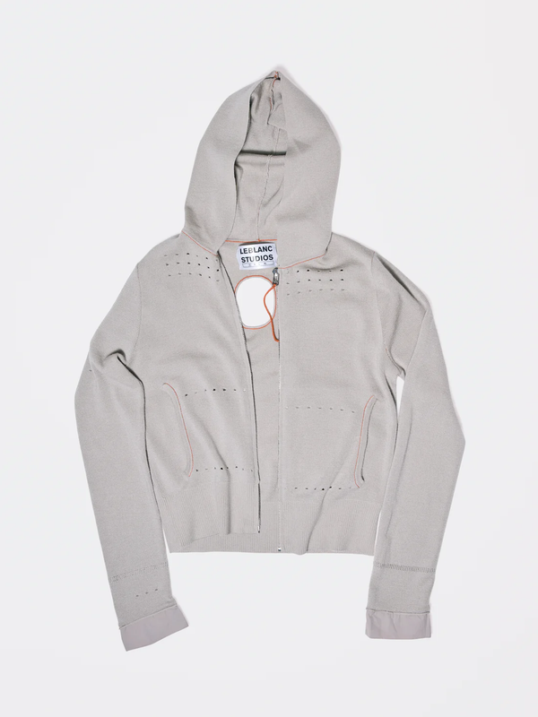 Yani's Salon Knitted Hoodie - Taupe