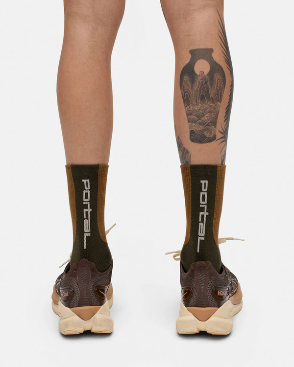Lineage All Purpose Sock - Burnt Olive Portal