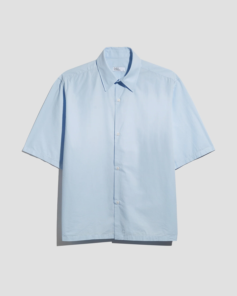 S/S Poplin Shirt - Light Blue Fairly Normal