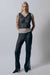 Sheer Knit Vest - Navy