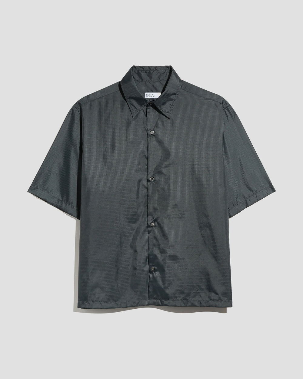 S/S Nylon Shirt - Dark Grey Fairly Normal