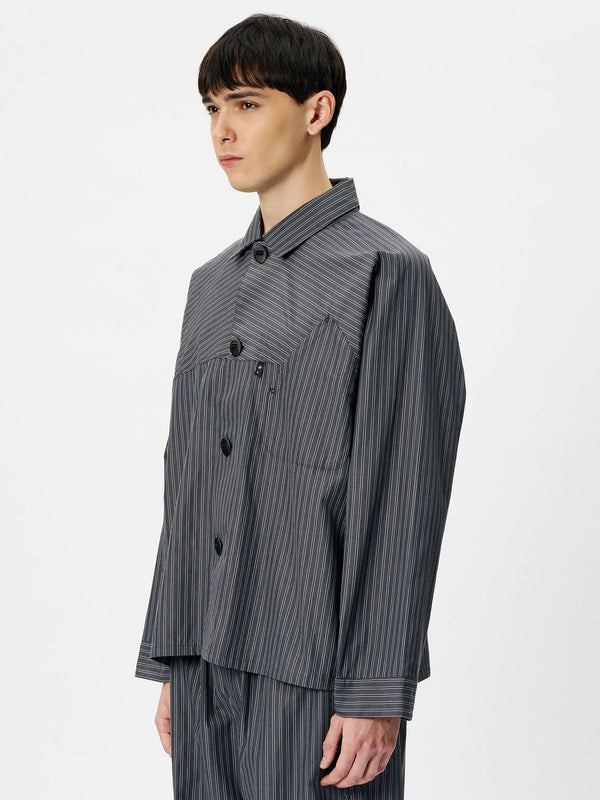 Reflective Striped Shirt - Deep Charcoal Goldwin 0