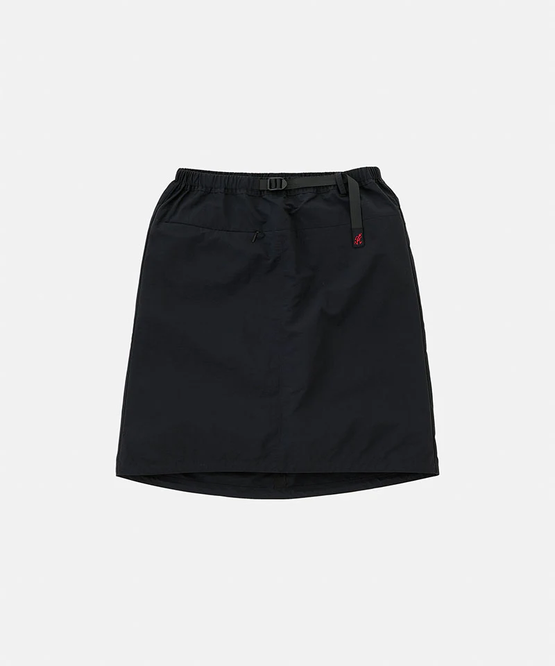 Nylon Packable Midi Skirt - Black Gramicci