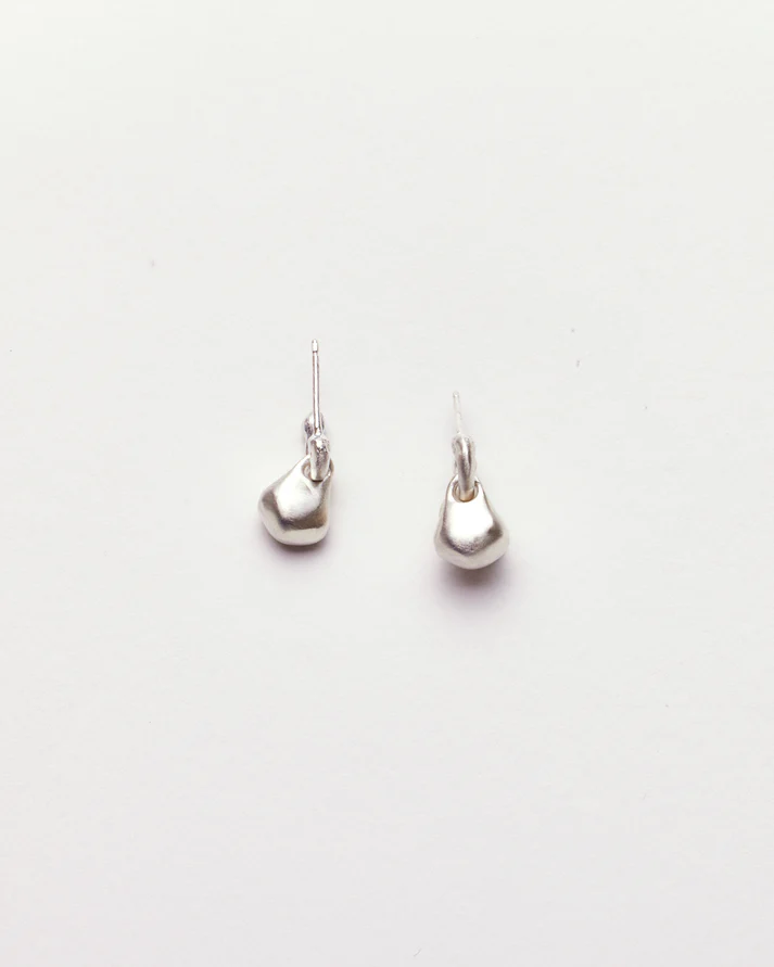 Bosc Drop Earrings - Silver Lizzie Ames