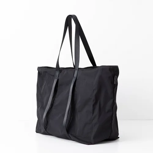 Gabardine Tote L -Black Amiacalva