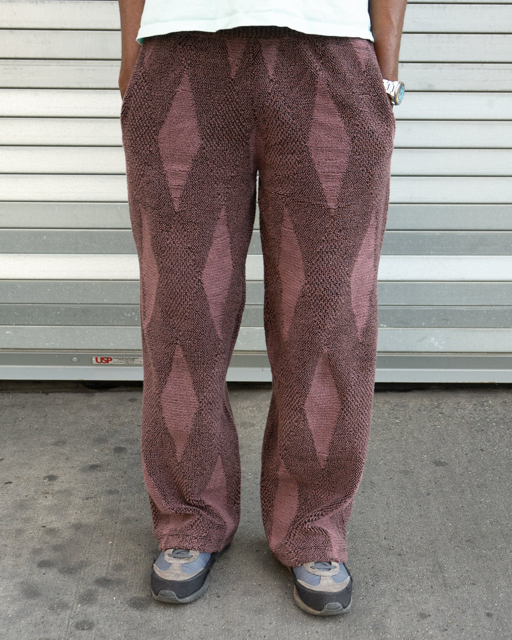 Small Argyle Towel Pants - Cinnamon