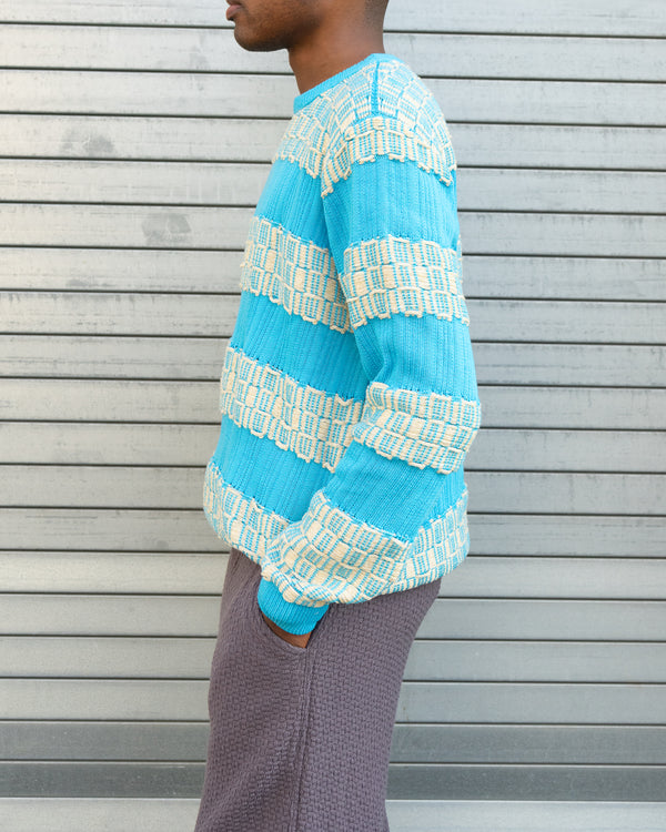 Striped Crew Neck Jumper - Seasky