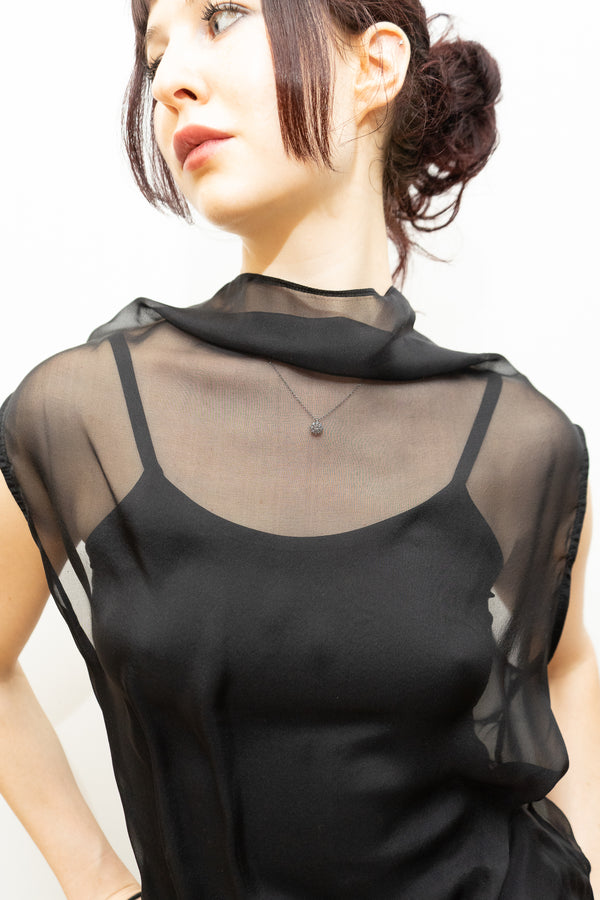 Bordeaux Top - Black Paiden