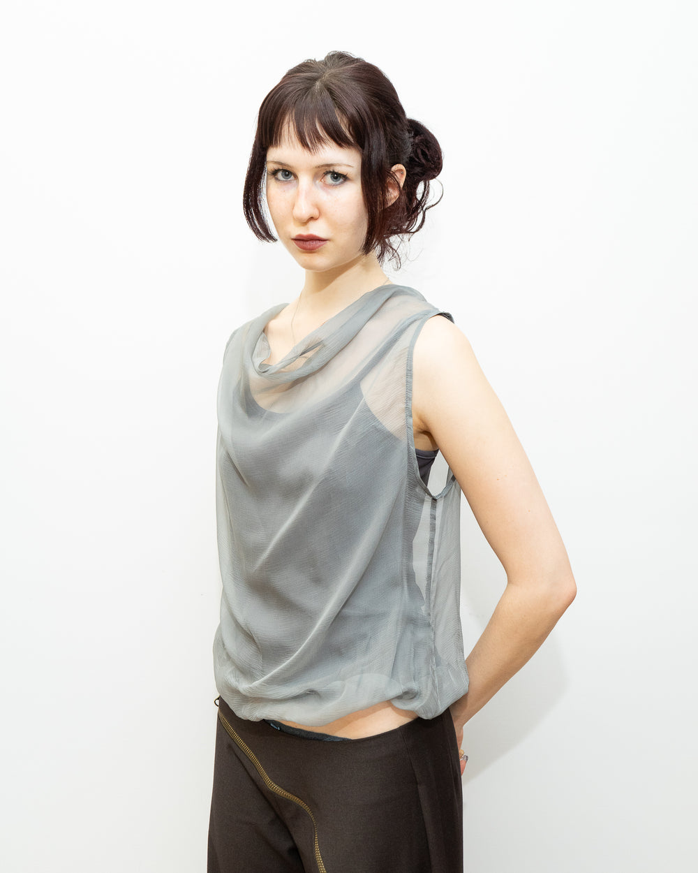 Bordeaux Top - Grey Paiden