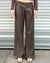 Zip Through Trousers - Brown