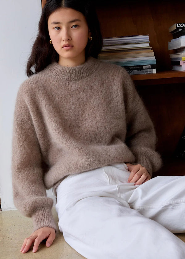 Jane Mohair Sweater - Taupe