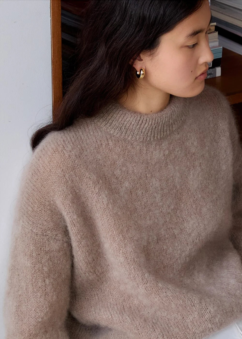 Jane Mohair Sweater - Taupe