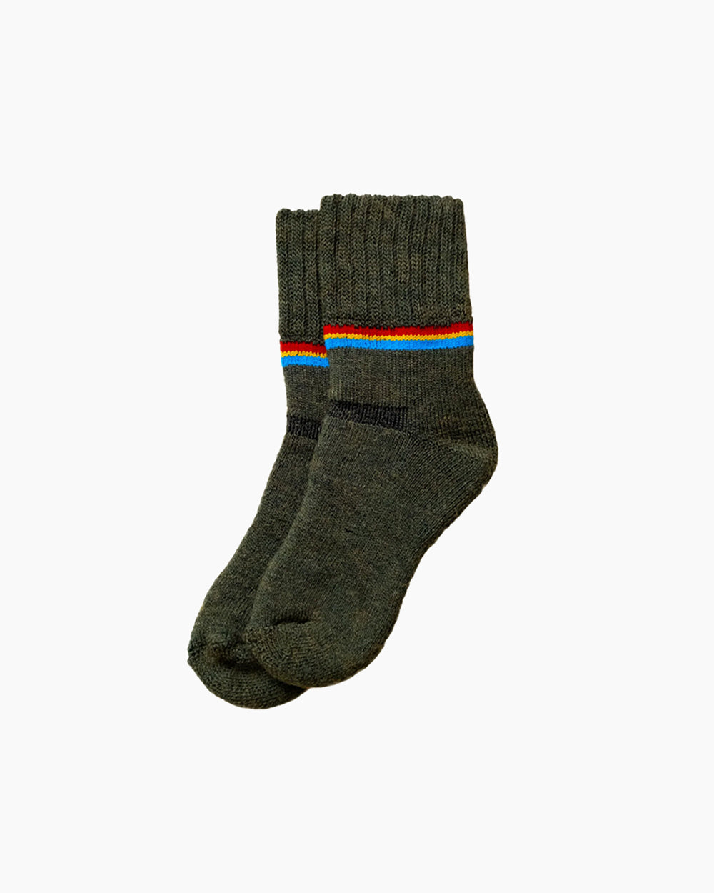 Rec Sock - Racing Green - Green/Red