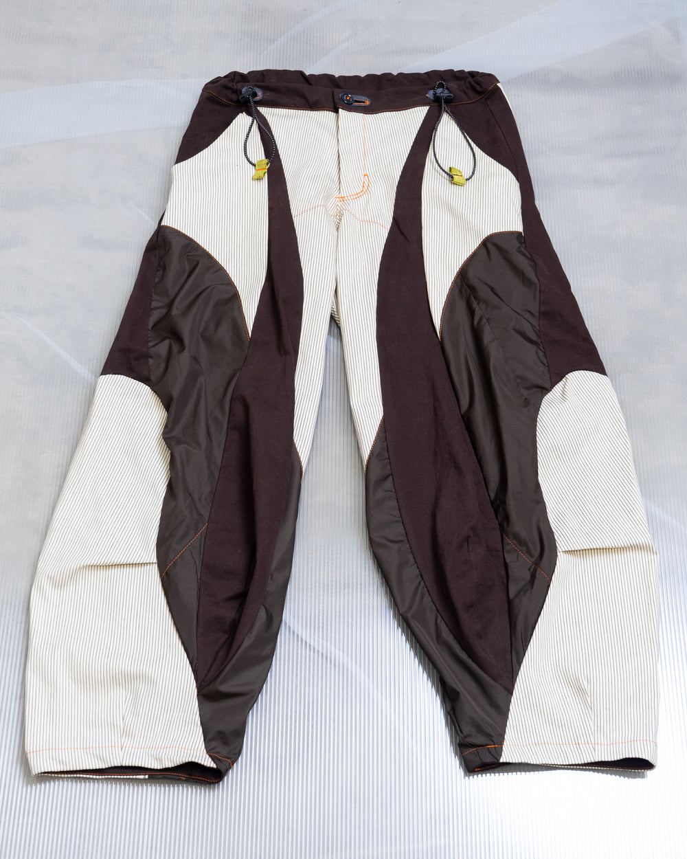 Barter Pants - White/Brown