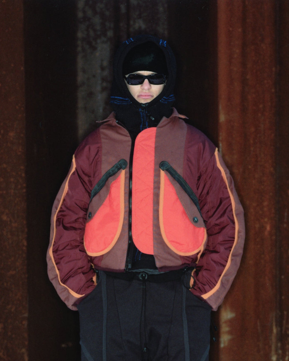 Hooded Bombvoyage Jacket – Red Seeing Red