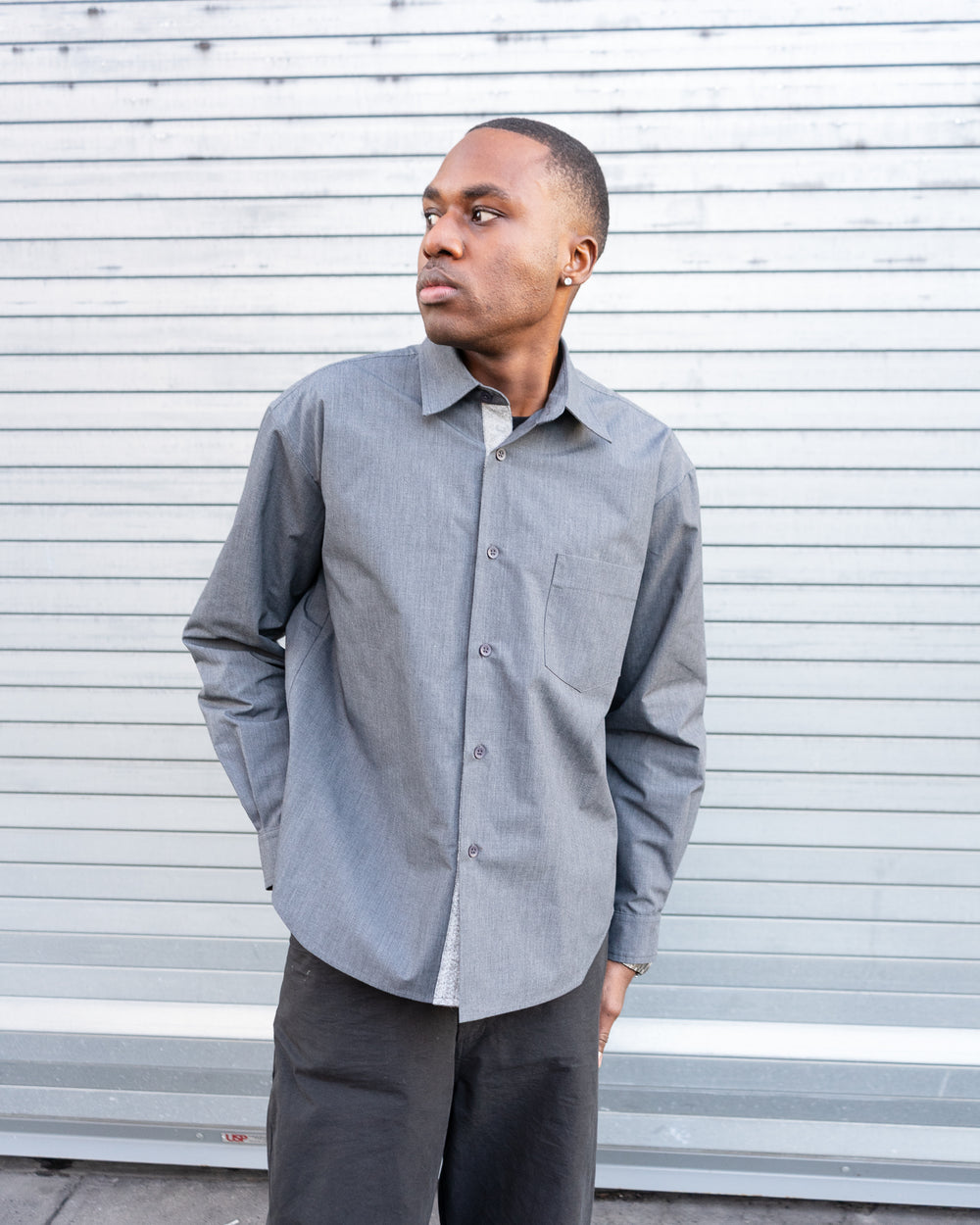 Button Up Shirt - Iron Gate