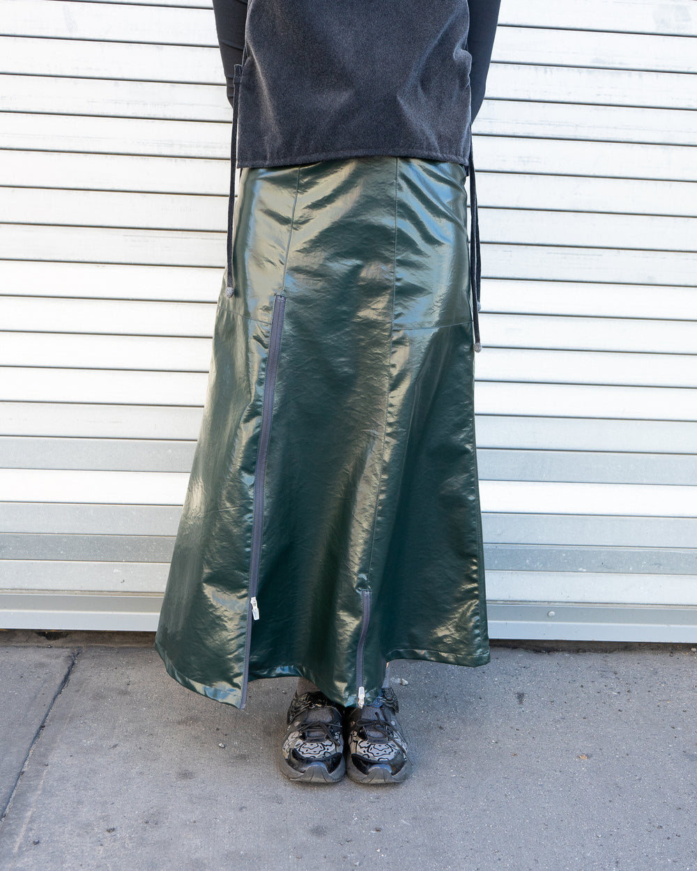Panel Skirt - Bottle Green