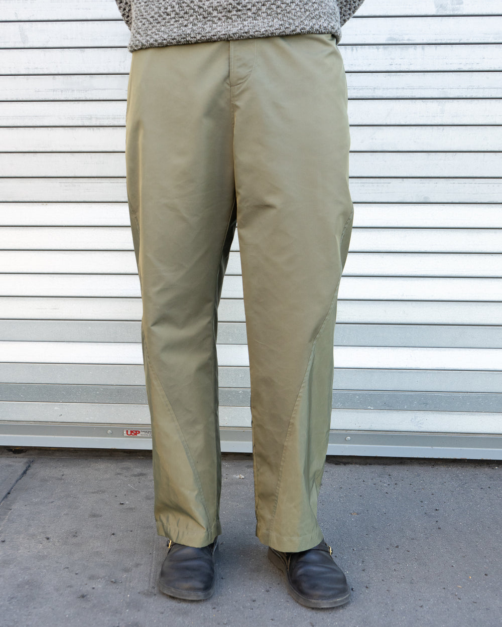 Twisted Seam Trouser - Olive