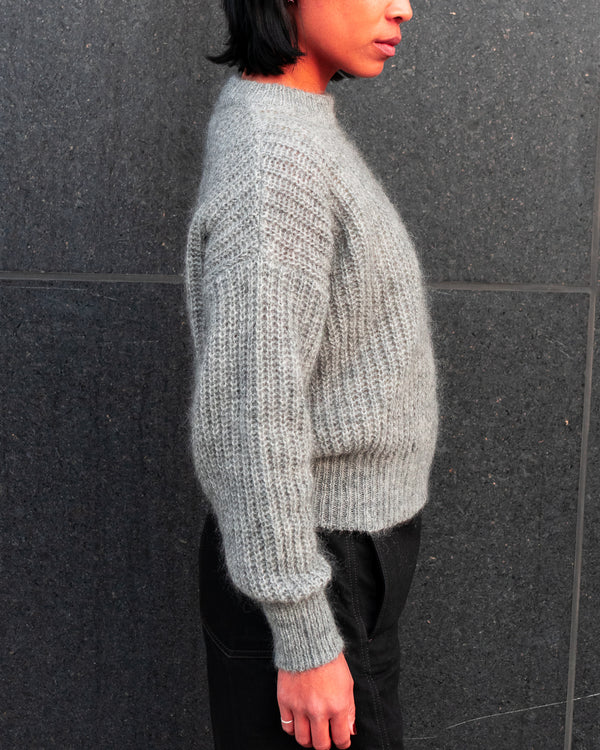 Grace Mohair Sweater - Light Grey