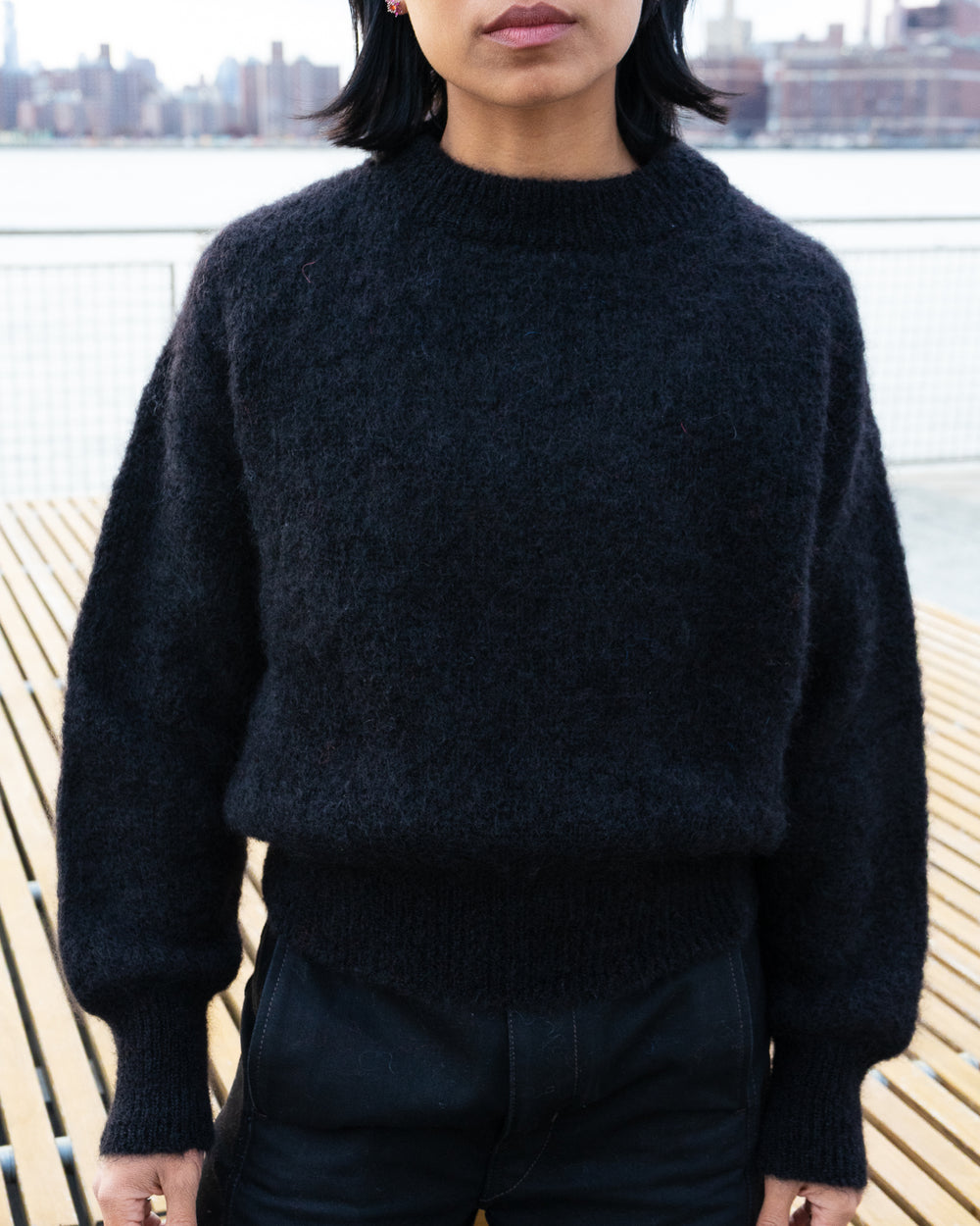 Jane Mohair Sweater - Black