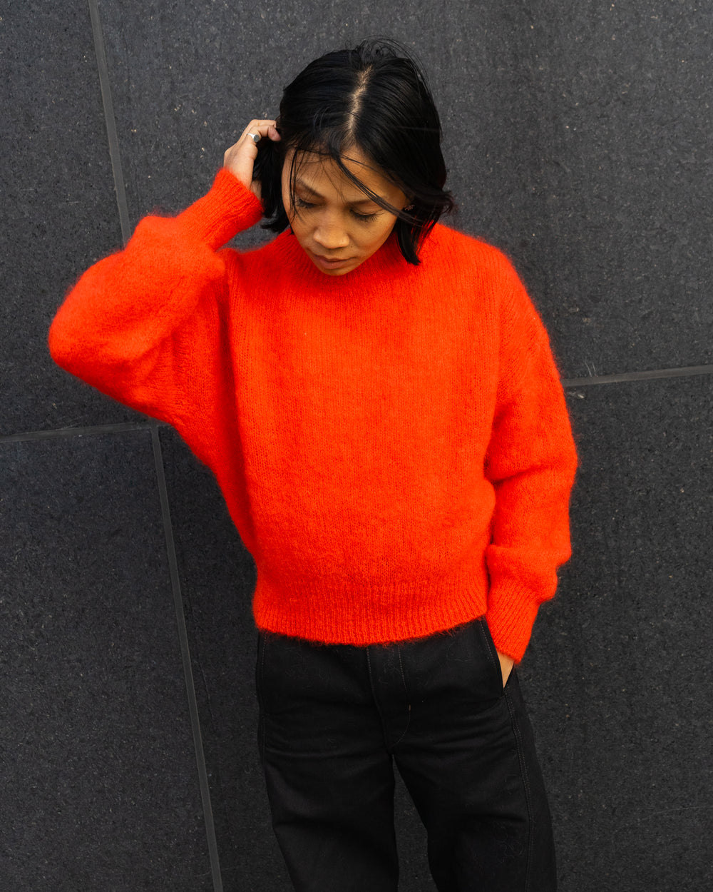 Jane Mohair Sweater - Red