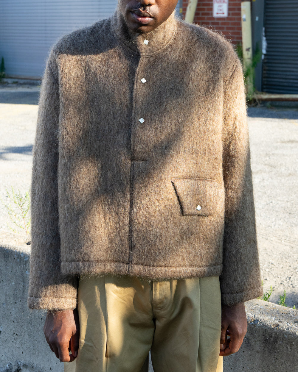 Pullover Shaggy Top - Brown