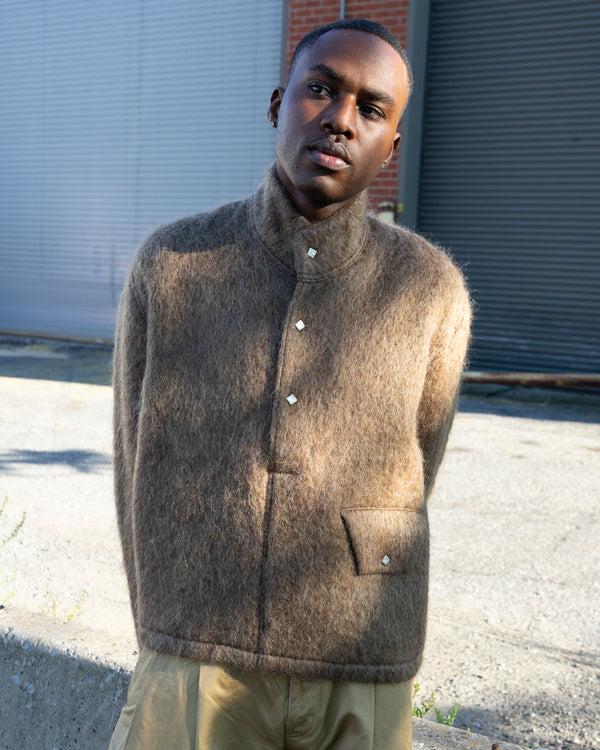 Pullover Shaggy Top - Brown