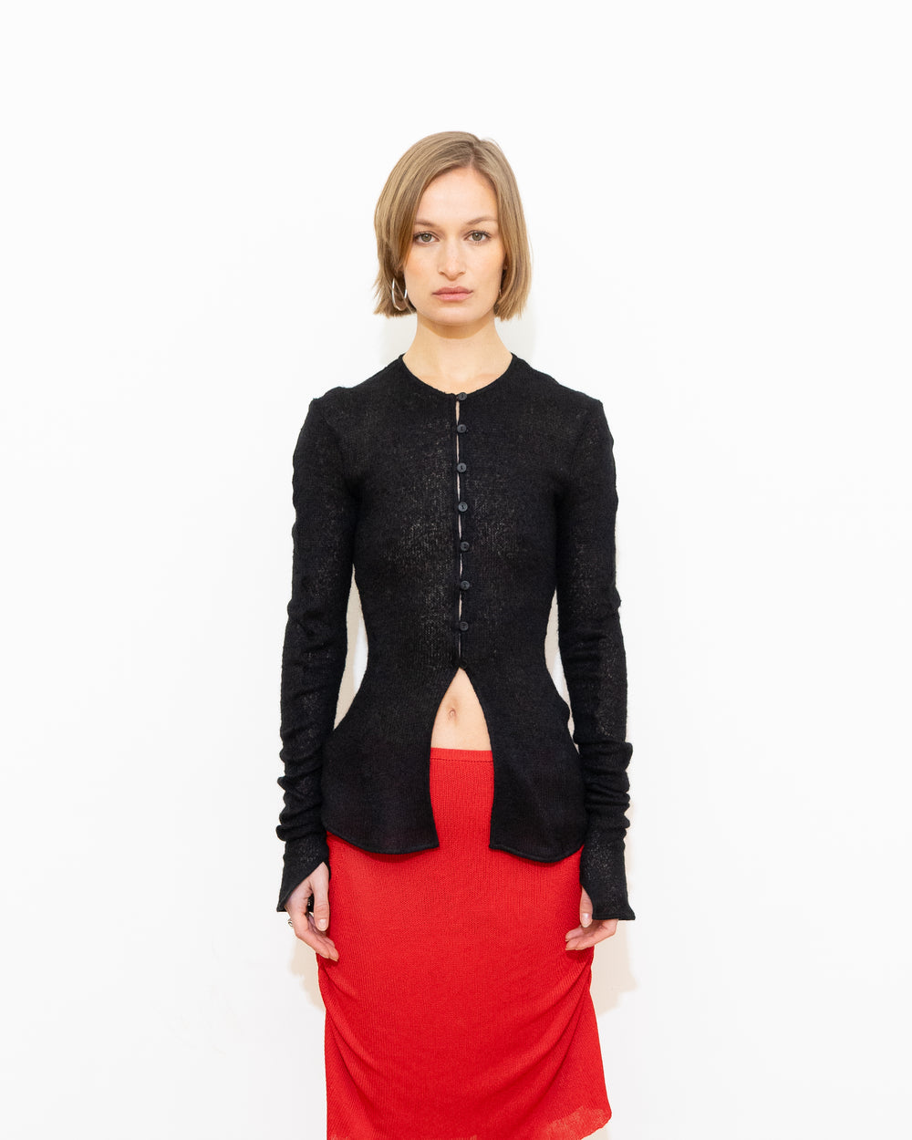 Buttoned Longsleeve - Black Unmere