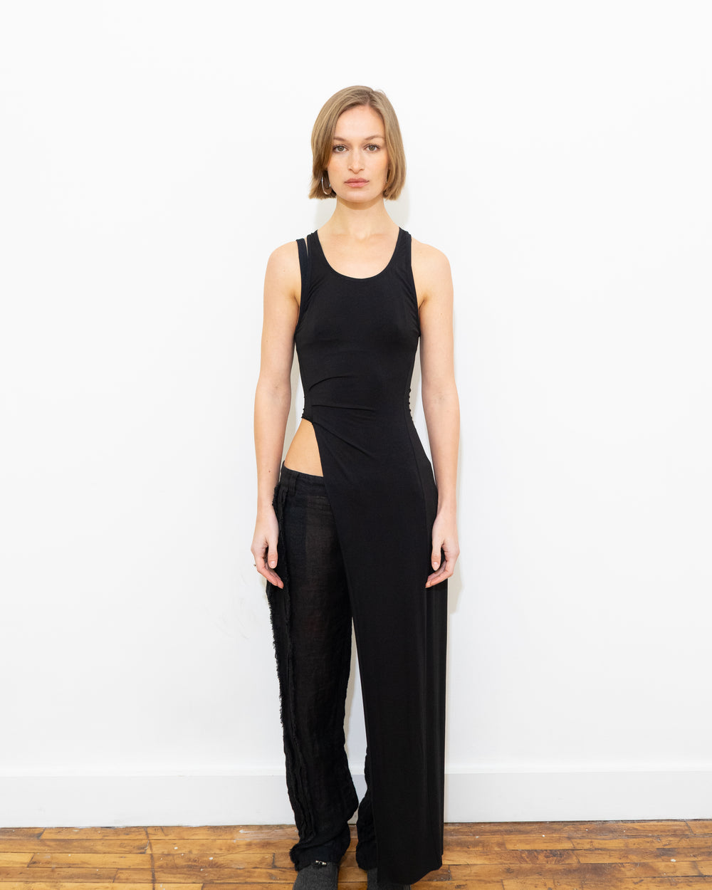 Elongated Detail Tank - Black Unmere