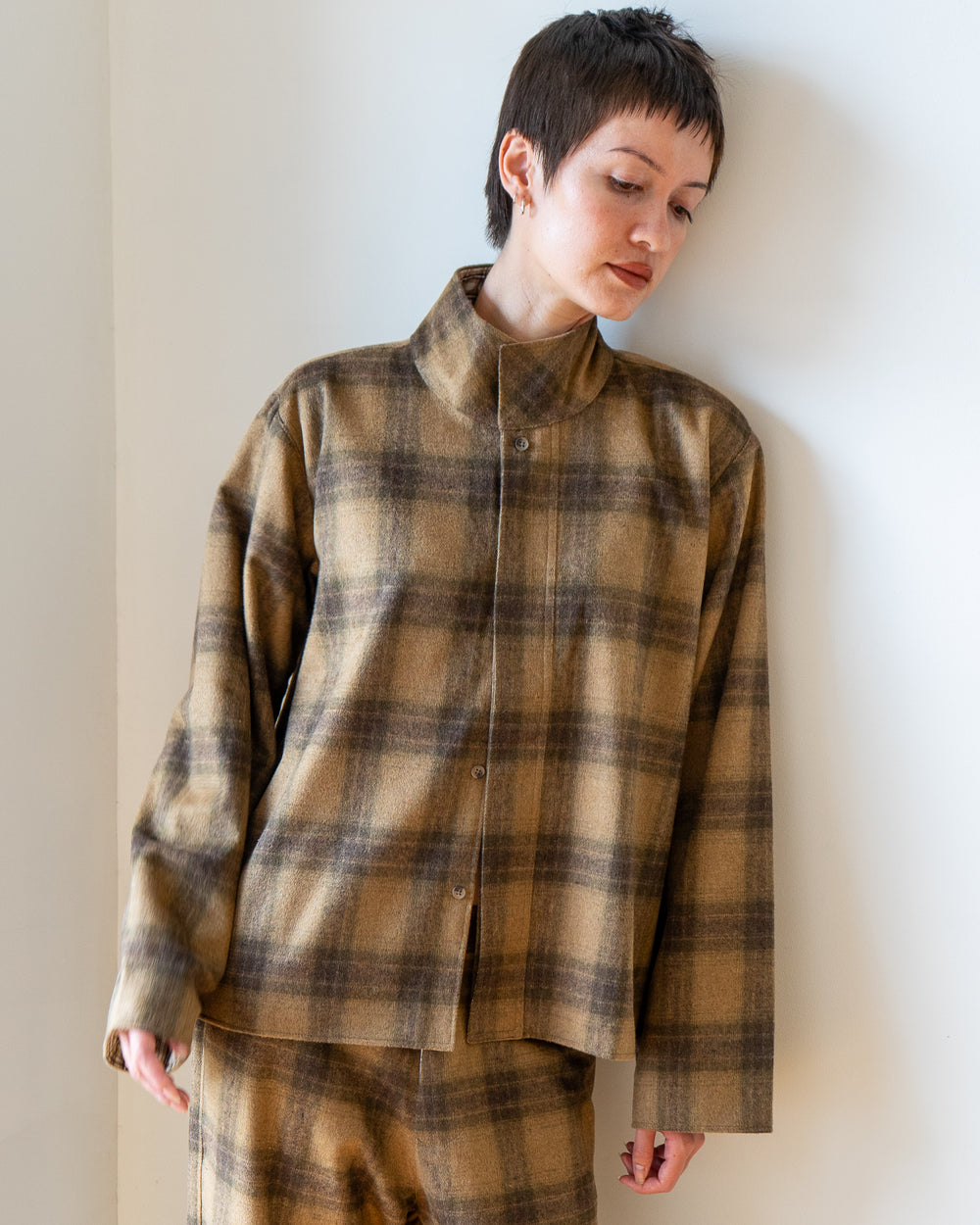 Felted Wool Jacket - Brown