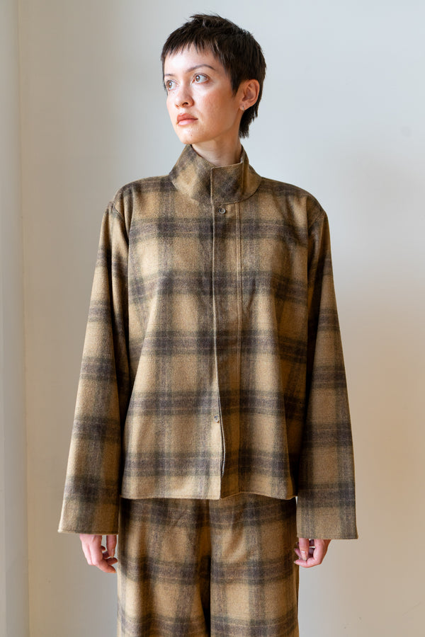 Felted Wool Jacket - Brown