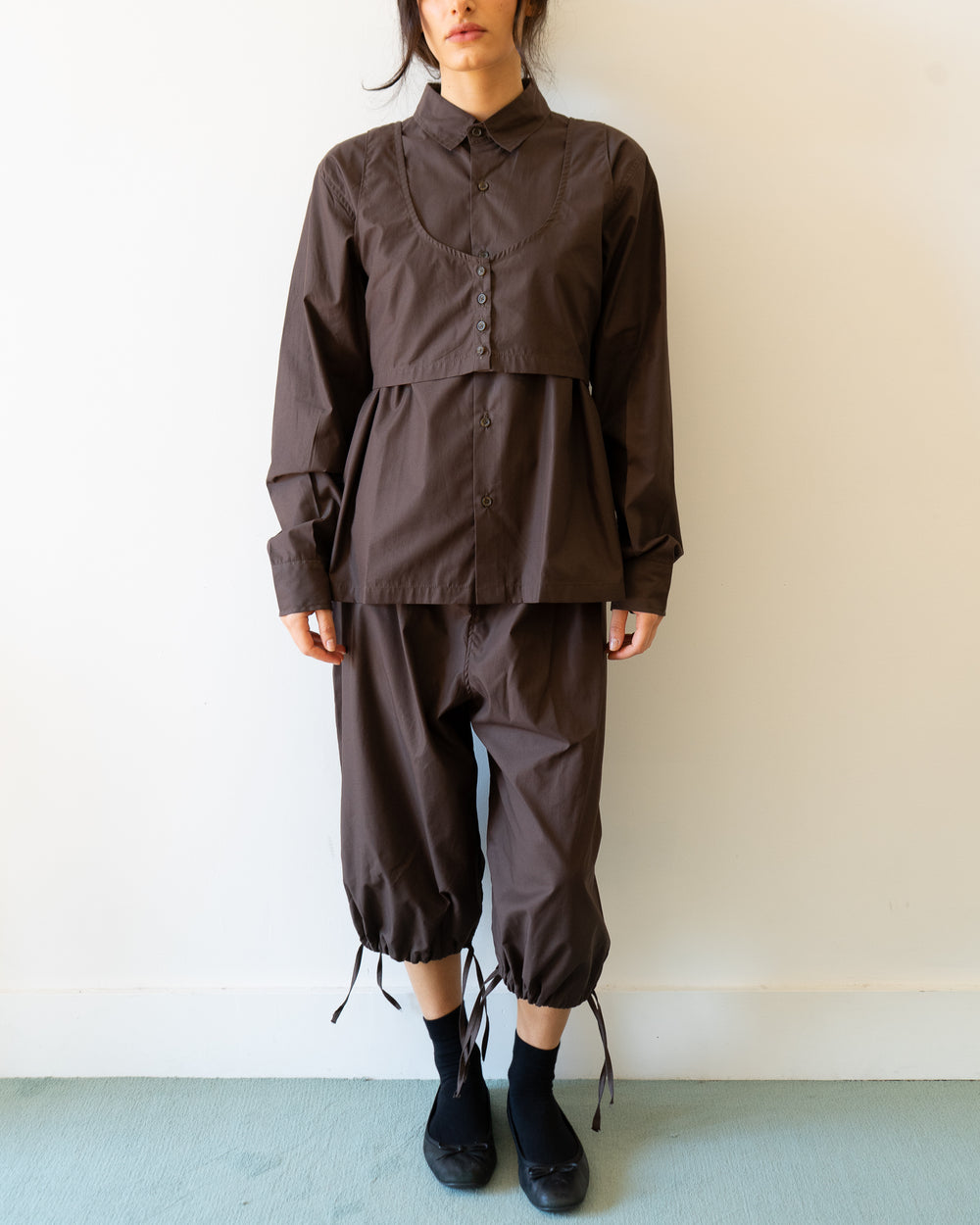 Tiye Shirt + Vest - Chocolate