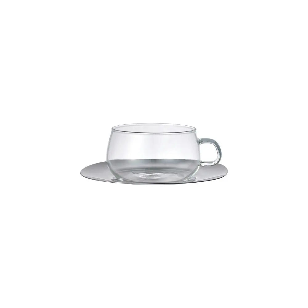 Unitea Cup and Saucer (Glass) Kinto